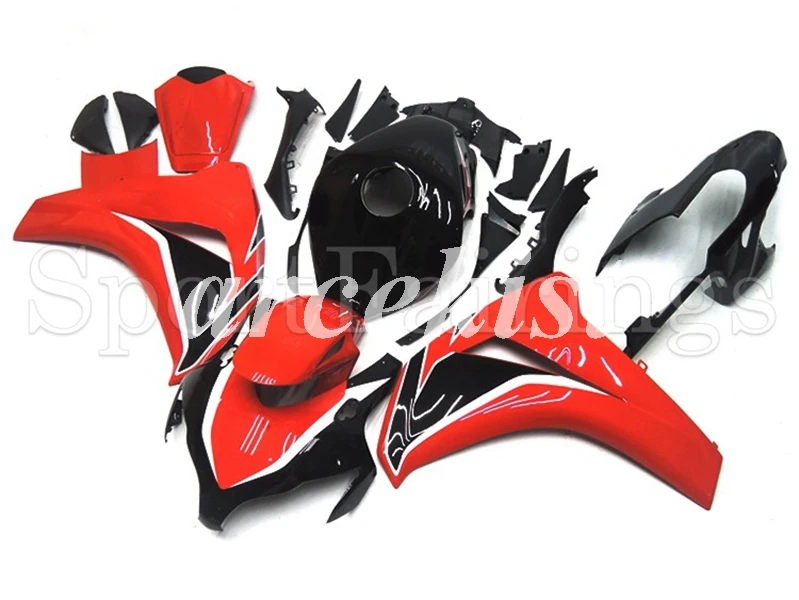 ABS литья под давлением мотоцикл обтекатели комплект Подходит для Honda CBR1000RR 08 09 10 11 2008-2011 набор кузова красный черный
