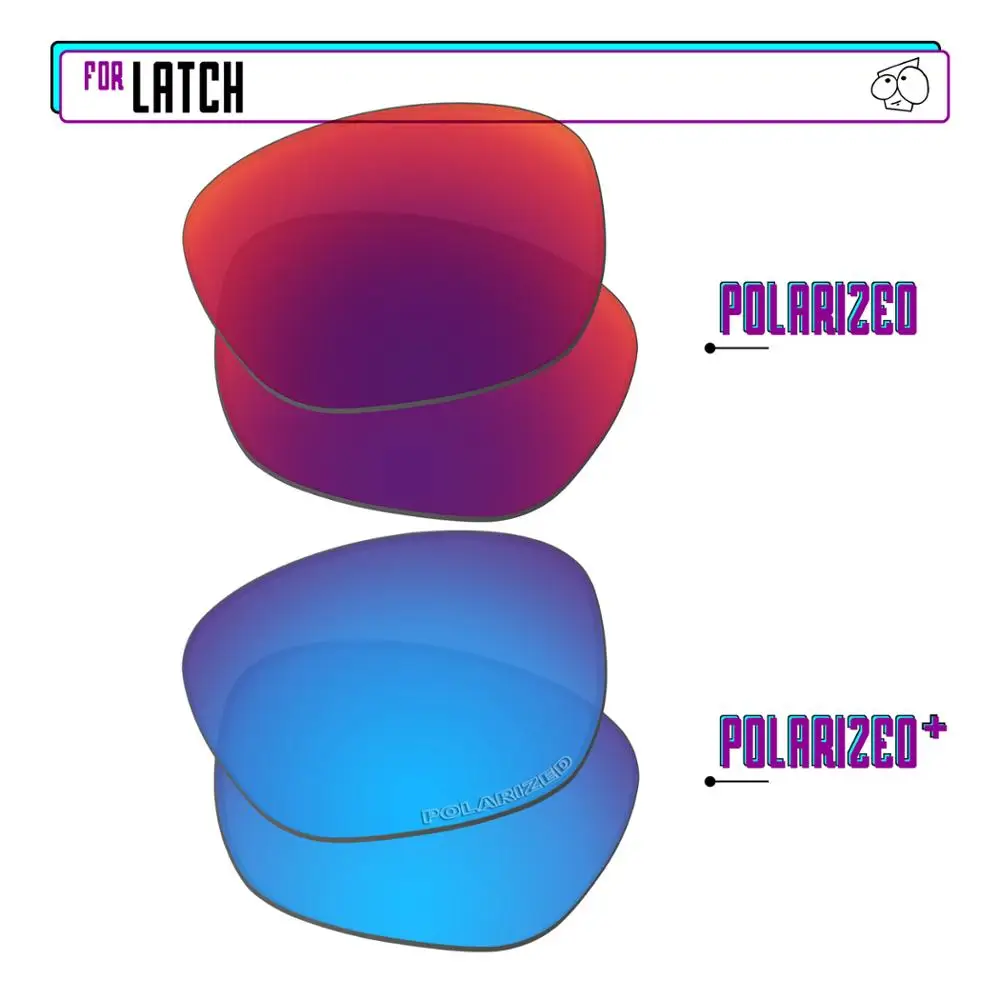

EZReplace Polarized Replacement Lenses for - Oakley Latch Sunglasses - BlueP Plus-MidnightP
