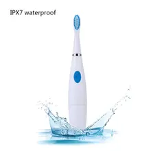 Прямая поставка и, электрическая зубная щетка для взрослых, звуковой таймер на батарейках, Сменная головка щетки, водонепроницаемая, для дома, 16 сентября