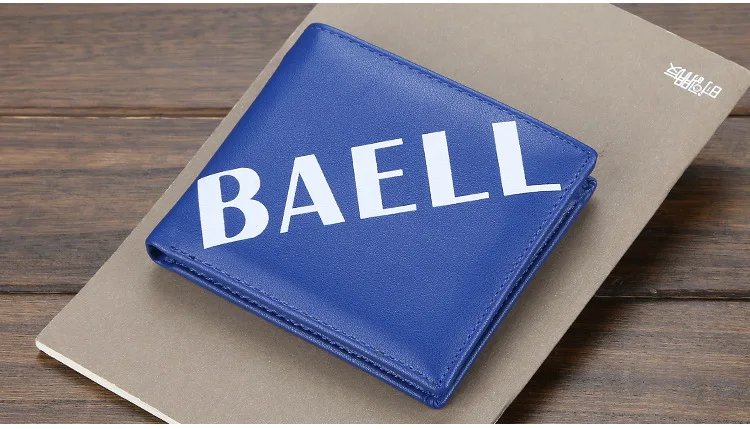 Baellerry роскошный бренд мужской короткий кошелек повседневный мужской кошелек из искусственной кожи стандартный держатель для карт качественный кошелек