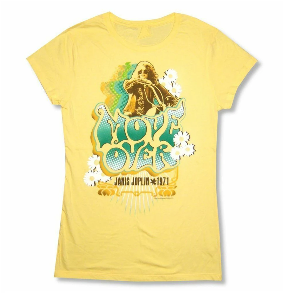 Janis Joplin Move Over желтая футболка для девочек от 1 года до 4 лет Новинка Zion бесплатная