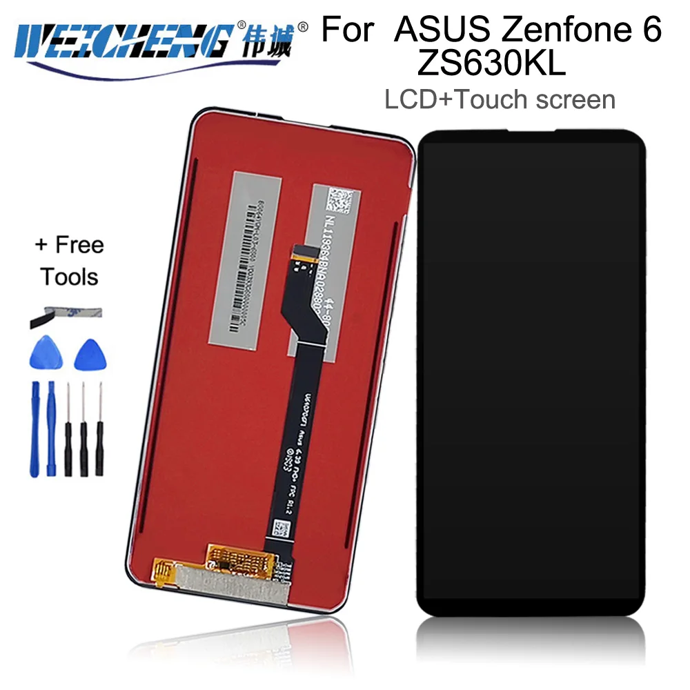 Оригинальный ЖК-дисплей для Asus Zenfone 6 2019 ZS630KL ЖК-экран с дигитайзером в сборе 4