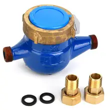 Счетчик воды LXS-15E 15 мм горизонтального типа водонепроницаемый дисплей счетчик воды GaugeTester для домашнего использования