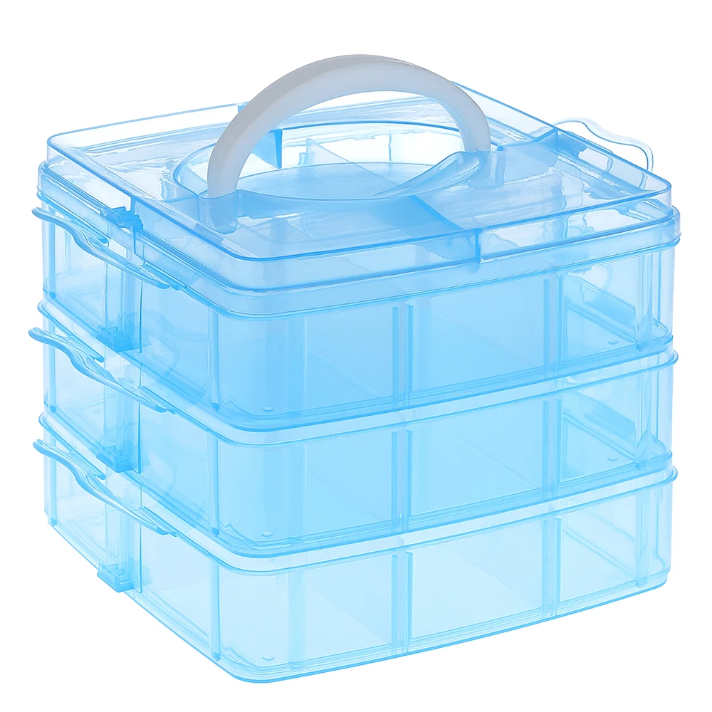 3 слоя рыболовные снасти коробка приманка крючок Вертлюг аксессуары для хранения