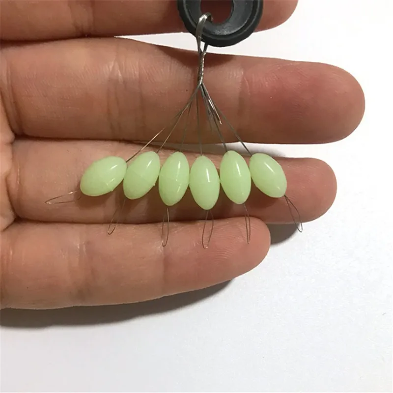 Luminous Rubber Stopper Float 60pcs /10packs 6 In 1 Fishing Bobber Silica Gel Space Bean Connector Fishing Line Accessories