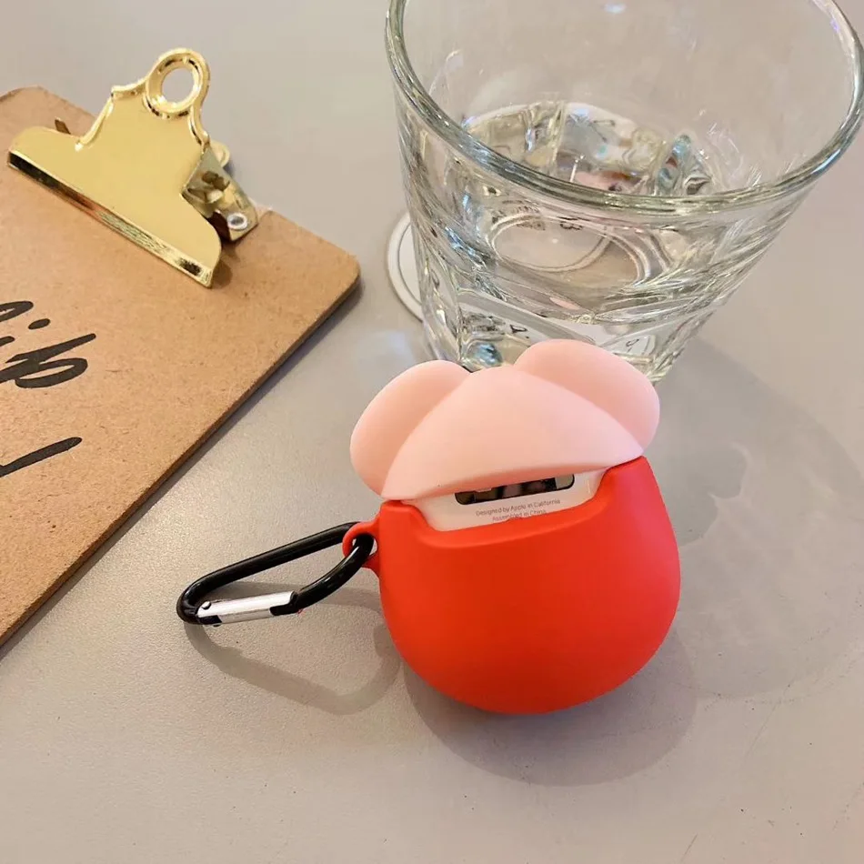 3D чехол для наушников для AirPods 2 чехол силиконовый Рождественский милый мультяшный протектор для наушников/Earbods чехол для Apple Air pods чехол 1