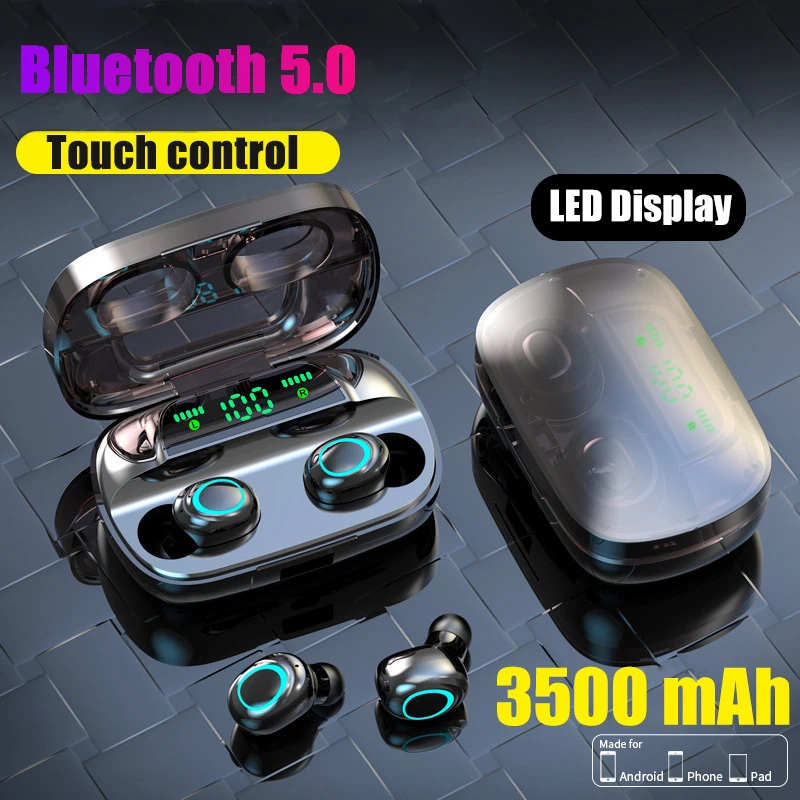 Wireless Headphones Bluetooth Earphone Sport Running Earbuds With Microphone Tws gaming headset Touch Control Mini Earbuds PK F9