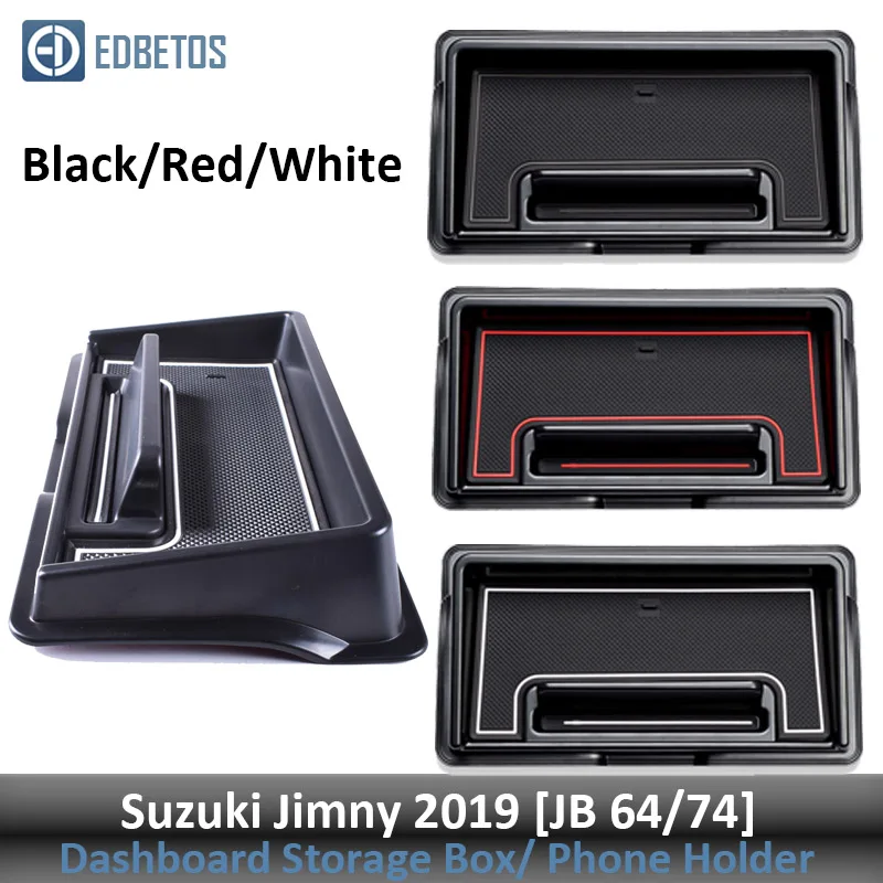 Ящик для хранения приборной панели, органайзер для Suzuki Jimny Sierra JB64 JB74, держатель для телефона, лоток Jimny, Многофункциональная подставка для телефона