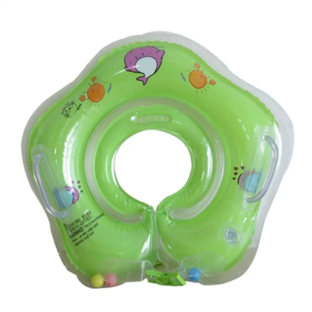 Baby Swimming Neck Ring Kid Inflatable Pool Bath Float Tube Trainer for 9-24 Months Toddlers