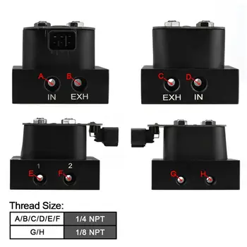 

12v Solenoid Valve Air Ride Suspension Manifold Valve Pneumatic Shock Absorber Vu2 Solenoid Valve Set