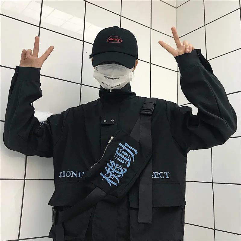 Тонкая универсальная Рабочая одежда Harajuku в Корейском стиле для ранней осени, свободного кроя, с вышивкой по цене 66