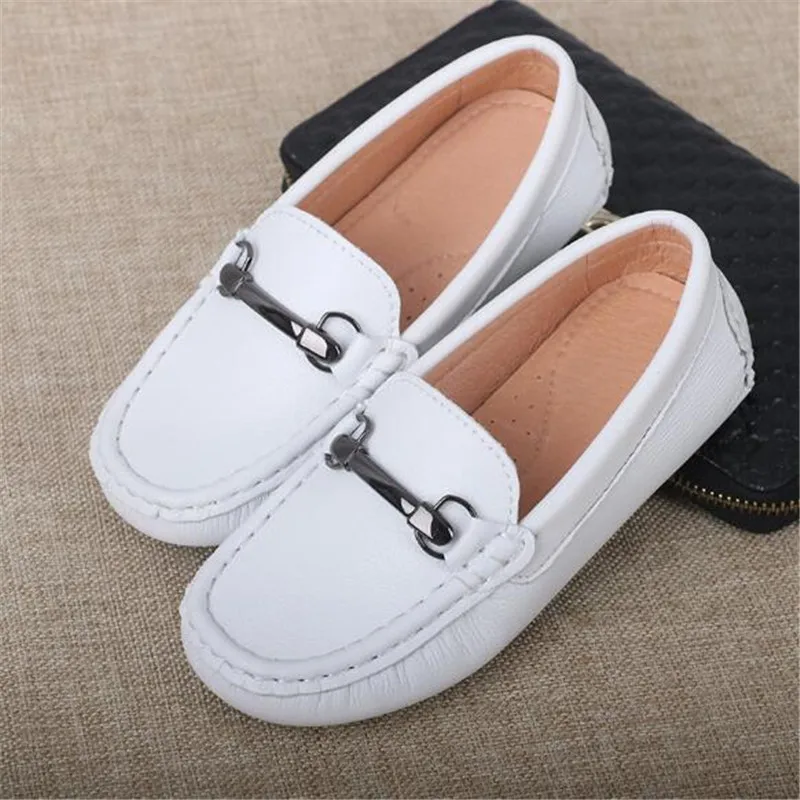 New Boys Leather Shoes Children Casual Loafers Student Black Dress Shoes Flats Kids Spring/Autumn Moccasins 019 comfortable sandals child Children's Shoes