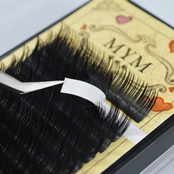 

QSTY Faux mink Eyelashes 16 Rows soft False lashes Grafting Natural Long Eye fake individual eyelash Extensions Beauty Makeup