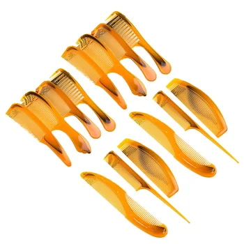 

14pcs Wide-toothed Comb Tendon Plastic Big Tooth Comb Hair Curl Comb Anti-static Comb Handle Comb for Personal and Salon Use (Am