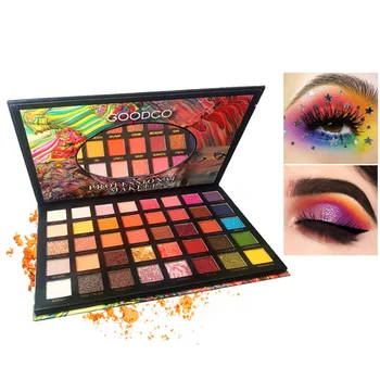 

40 color eye shadow dish glitter pearl natural nude makeup earth color beginner lazy eye shadow versatile stage makeup eye makeu