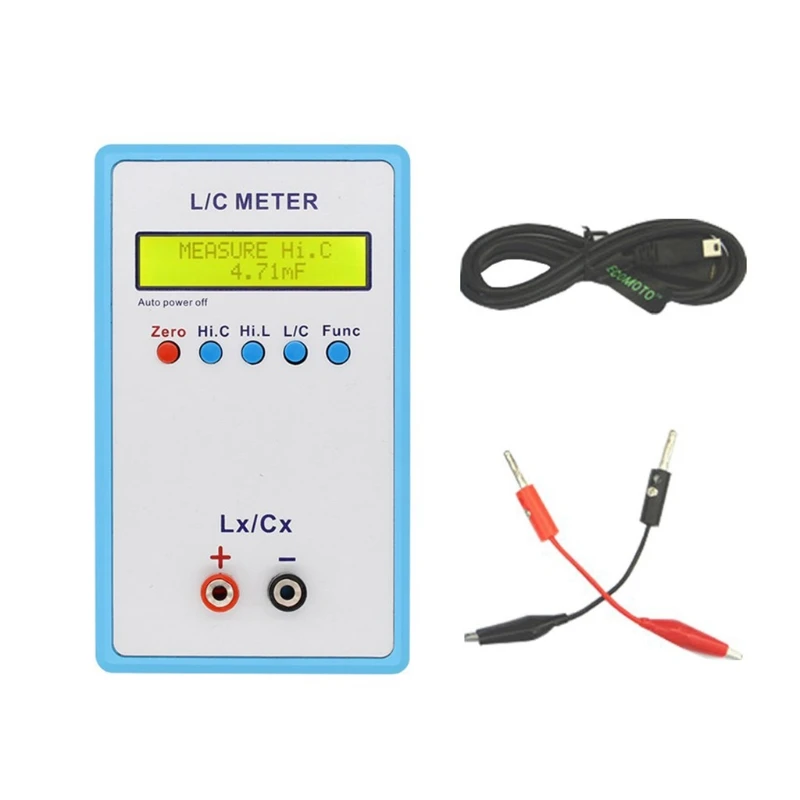

LC-200A Handheld LCD Digital Display Capacitance Inductance Meter LC Meter 0.1pF-100mF 1uH-100H