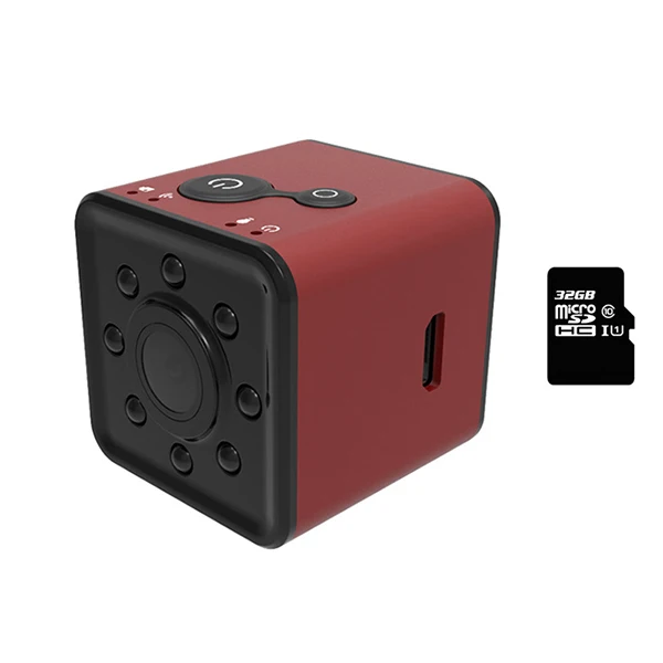 Red add 32G SQ13 Full HD 1080P WiFi мини камера Спорт DV ночного видения Видеокамера микро камера DVR с водонепроницаемым чехлом - Цвет: Red add 32G