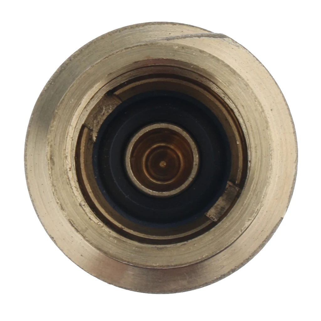 2PCS QCC1 Nut Propane Gas Fitting Adapter with 1/4 Inch Male Pipe Thread Solid Brass Construction