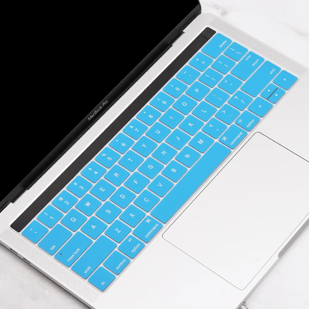 Силиконовый чехол для клавиатуры для MacBook Pro 13 15 дюймов Сенсорная панель A2159 A1989 A1990 US введите версию клавиатуры протектор