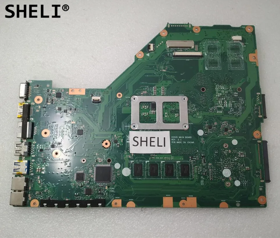 Материнская плата SHELI для ASUS X55C X55VD 2 Гб REV 1/REV 60 N0OMB1100|Материнские платы| |