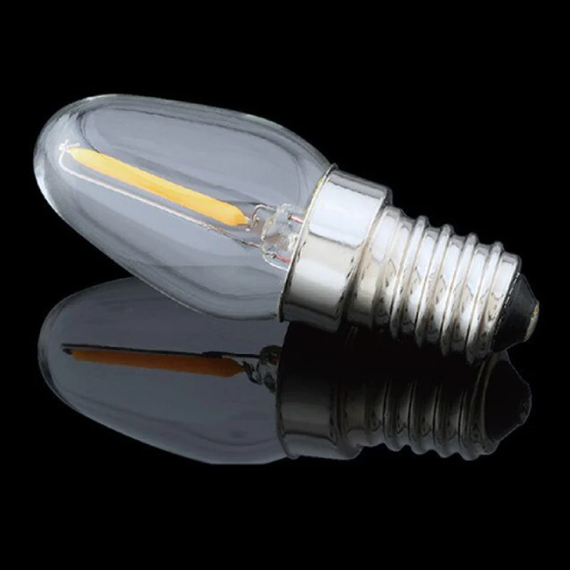 

Hot-Selling Wholesale E12/E17 120V Filament Light Chandelier Candle LED Bulbs C7 C9 C32 For Indoor Home Lighting Decoration