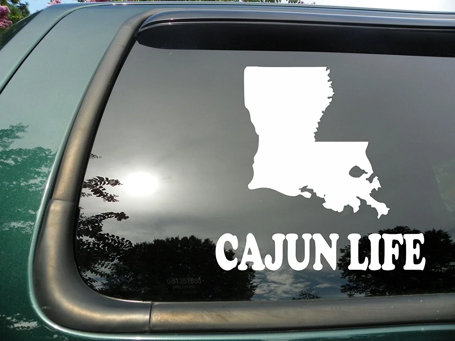 Cajun Life-Die Cut виниловые наклейки для окон/наклейки для компьютера или грузовика 5x5"