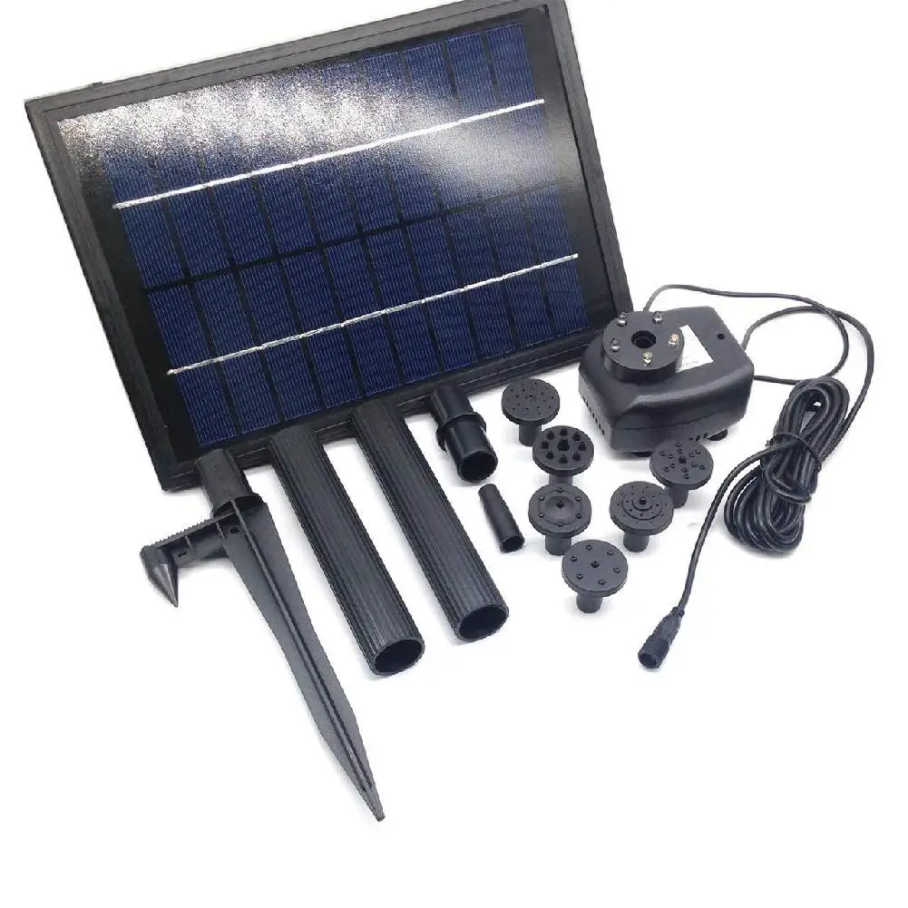 MeterMall 10V 5W Solar Fountain With LED Light Yard Garden Square Water Fountain For Decoration