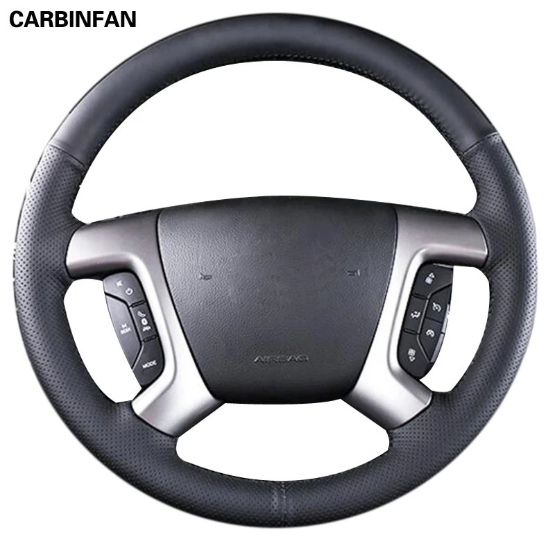 Black Artificial Leather Car Steering Wheel Cover For Chevrolet Captiva