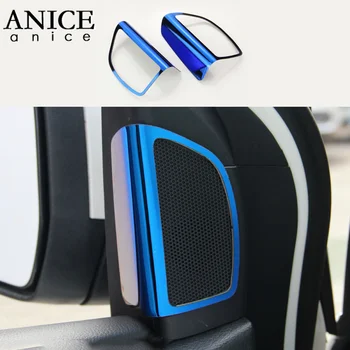 

2pc Stainless Steel Door Speaker Audio Ring Cover trim fit For Ford Focus MK3 RS ST 2012-2018