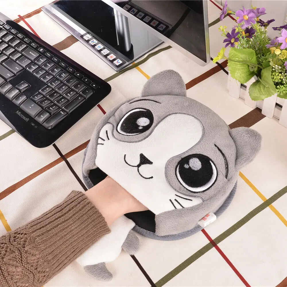 USB с подогревом милый коврик для мыши руки теплые зимние игры