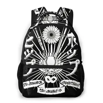

The Samurai Who Smells Of Sunflowers Backpack for Girls Boys Travel Rucksack Samurai Champloo Printing