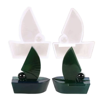 

Silicone Sailing Boat Resin Casting Molds Epoxy DIY Casting Mould for Craft Art Making Resin Home Table Decoration Tool