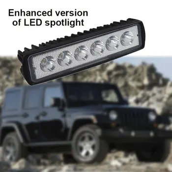 

18W LED DRL Car Working Lights Waterproof Off-road Light Super Bright Spotlight for Off-road Car Motorcycle hot