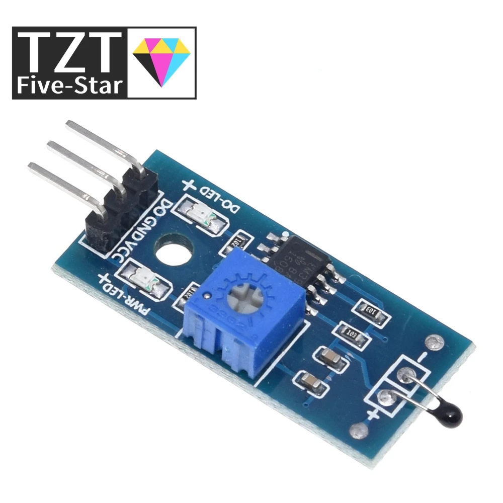 TZT 1/5PCS Thermistor Temperatur Erkennung Modul Tthermische Modul Tun Die Digitale Ausgang Temperatur Control Schalter Für Arduino – Detail 2