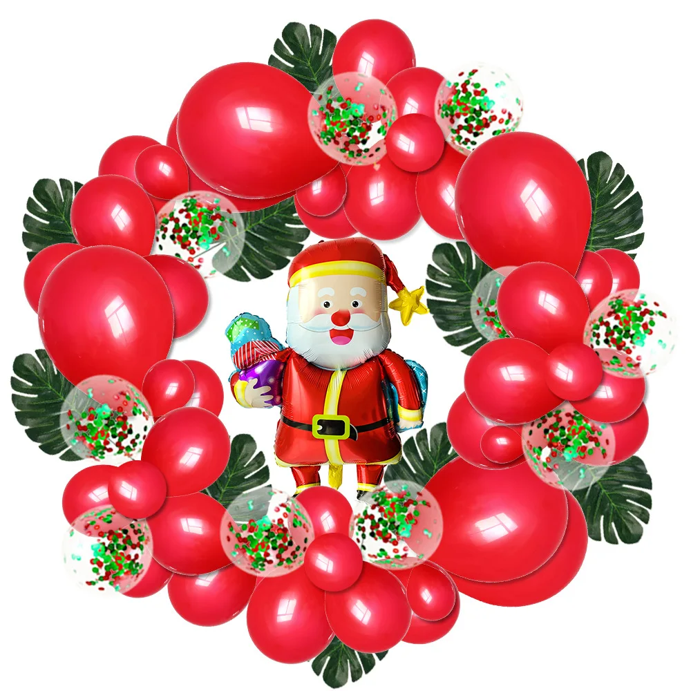 Red Santa Claus1 Рождественские шары для детской комнаты, украшение в виде рождественского венка Рождественские украшения для дома - Цвет: Red Santa Claus1