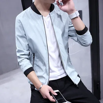 

New men jacket teen fashion coat coat of cultivate one's morality leisure men's clothing