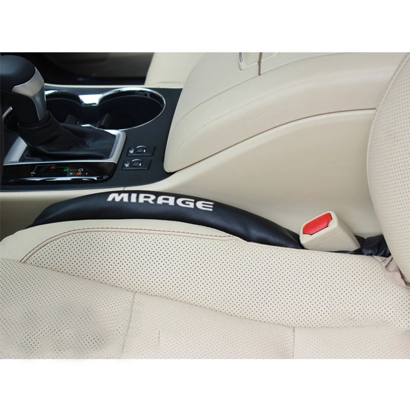 Для Mitsubishi Mirage 2 шт. наполнители из искусственной кожи наполнитель пространства Зарядка для бардачка автомобильное сиденье подкладка для щели автомобильные аксессуары