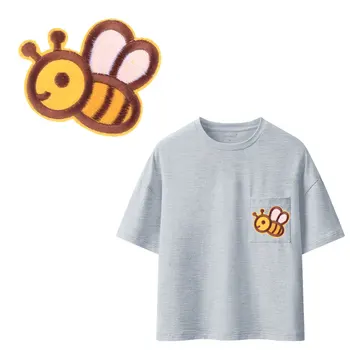 

Bee flower fish Patches For Stripe Clothes Patch A-level Washable Iron On Applique DIY Clothing Sticker