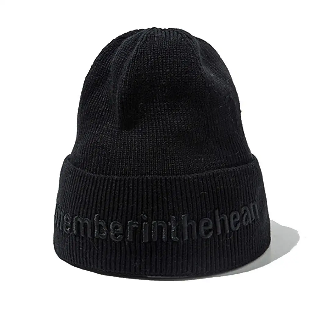 Unisex Fashion Winter Warm Letter Embroidery Comfortable Casual Knitted Yellow/Green/Blue/Black Cap