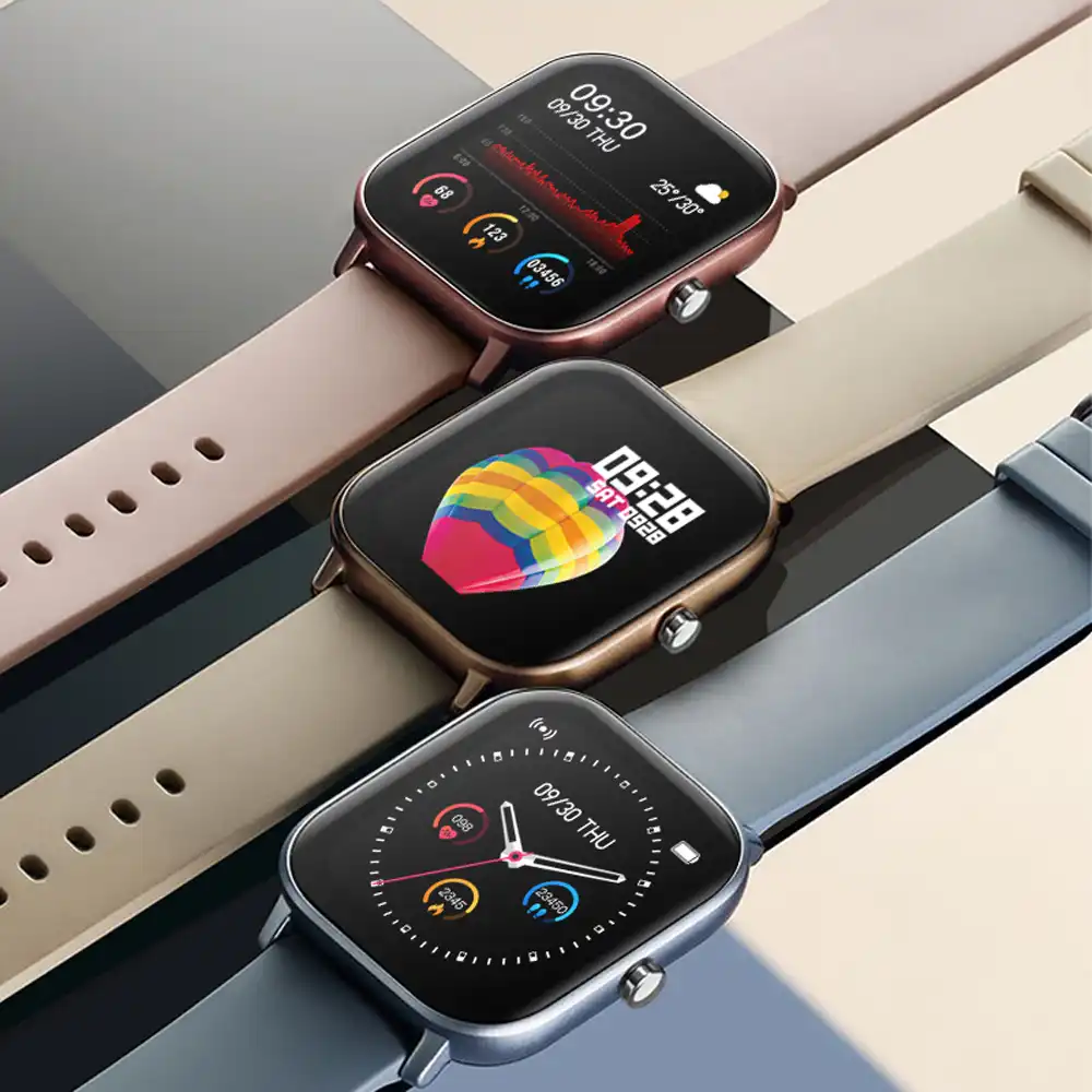 senbono ip67 full screen touch p8 smart watch wristband men