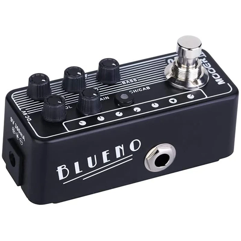 MooerEffectsPedalElectricGuitarsPedalboard020BluenoMicroPreamp