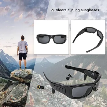 

1080P Mini Camera HD Sport Video Sunglasses Action Camera with Earphone DVR Eyewear Video Recorder Support Hidden TF Card