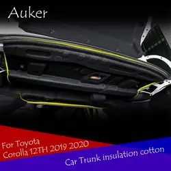 Автомобильный коврик для багажника из хлопка, звукоизоляционный коврик для Toyota Corolla/Lewin 12TH 2019 2020