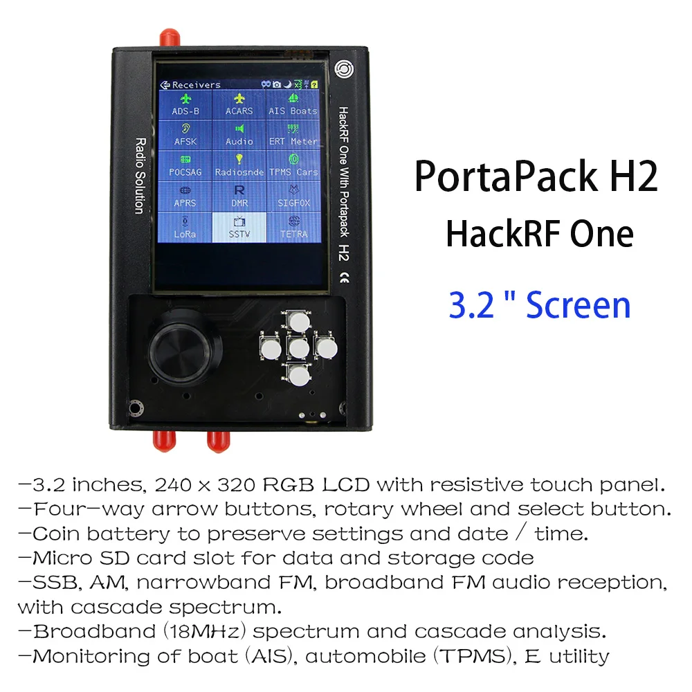 Новое программное определяемое радио PortaPack H2 и HackRF One + 0.5ppm TXCO SDR 1 МГц 6 ГГц в сборе с