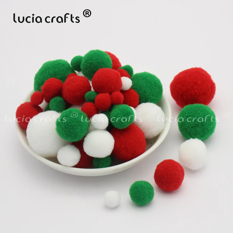 Lucia Crafts 8/10/15/20/25/30 мм мягкий шарик помпон пушистый DIY ремесло детская игрушка