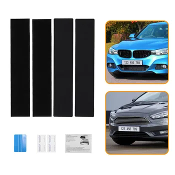 

1 Set License Plate Sticker License Plate Holder Set Frameless License Plate Self-Adhesive Adhesive Fastener Universal