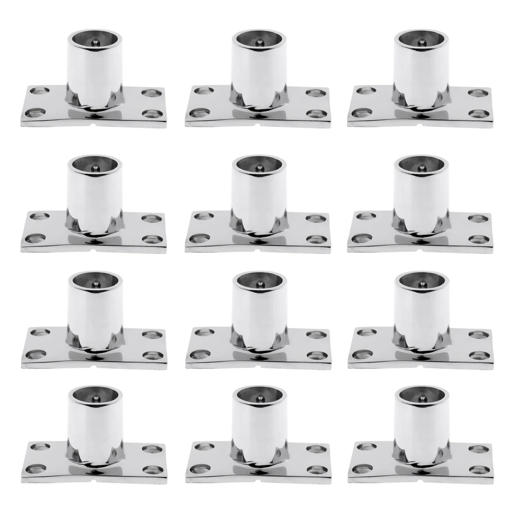 12pcs Pipe Fitting Current Boat 90 Degree Installation Ramp Bridge Piece Stainless Steel Marine Repair Accessory DIY