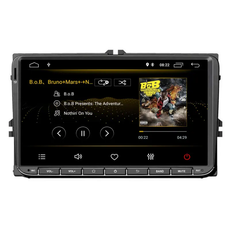 CarExc беспроводной CarPlay 2 din 9 ''Android 9,0 Радио Стерео gps Navi для VW Passat B6 CC Polo GOLF 5 6 Touran Jetta Tiguan Magotan