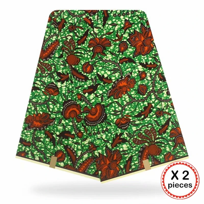 Африканская ткань с восковым принтом, хлопковая ткань для шитья, Анкара, африканская ткань, 12 ярдов, Нигерия, Гана, свадебная одежда, платье 91723