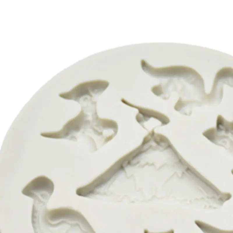 DIY Baking Cake Decoration Mold Cartoon Dinosaur Shape Fondant Silicone Molds
